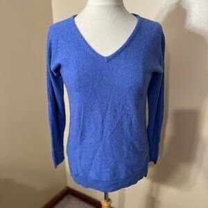 Vineyard Vines Purple/Blue 100% Cashmere V-Neck Sweater Sz XXS